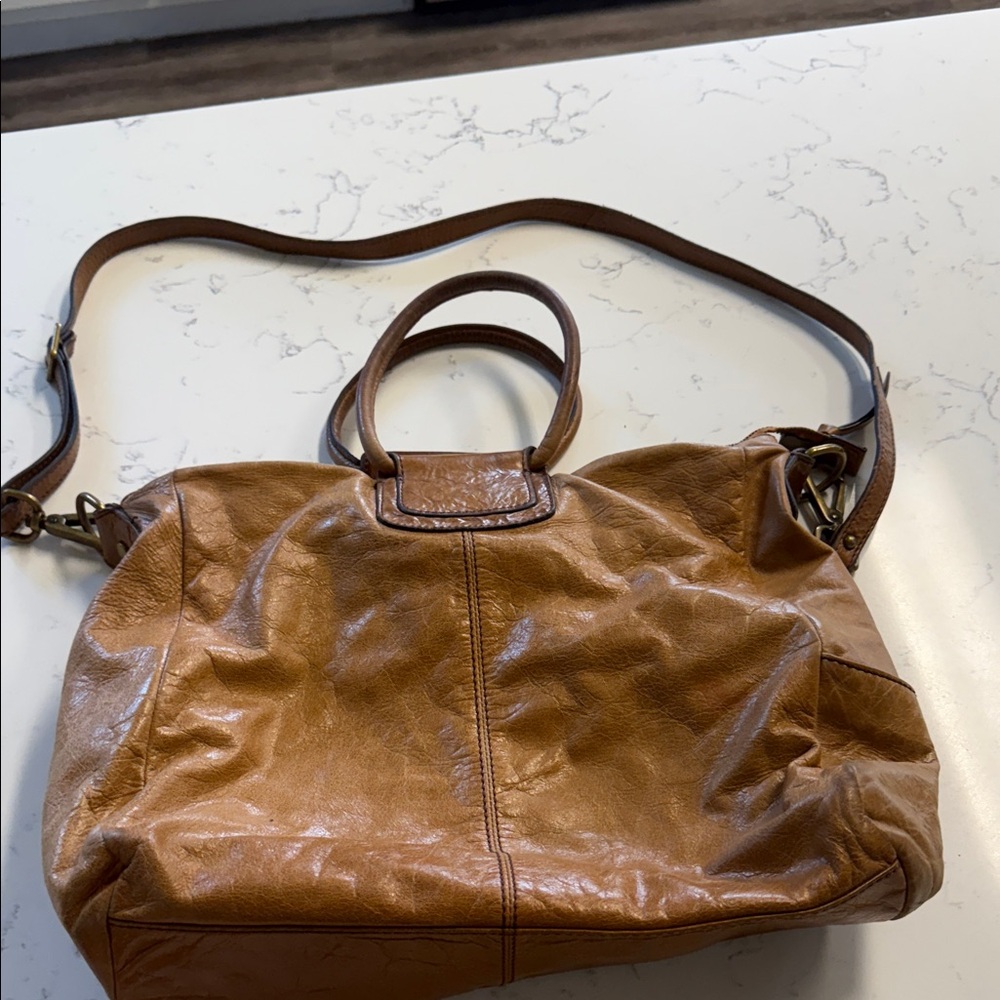 HOBO Tan Leather Shoulder Bag
